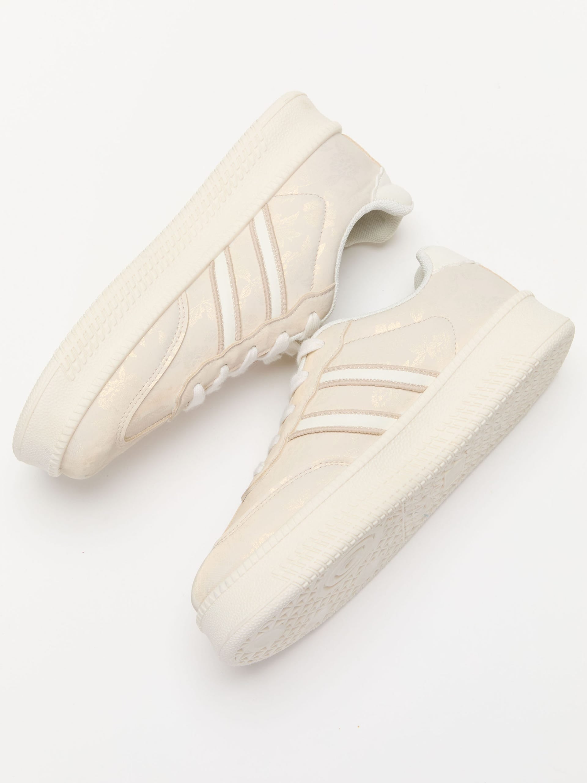 Tenis para Mujer con Rayas a los costados Beige
