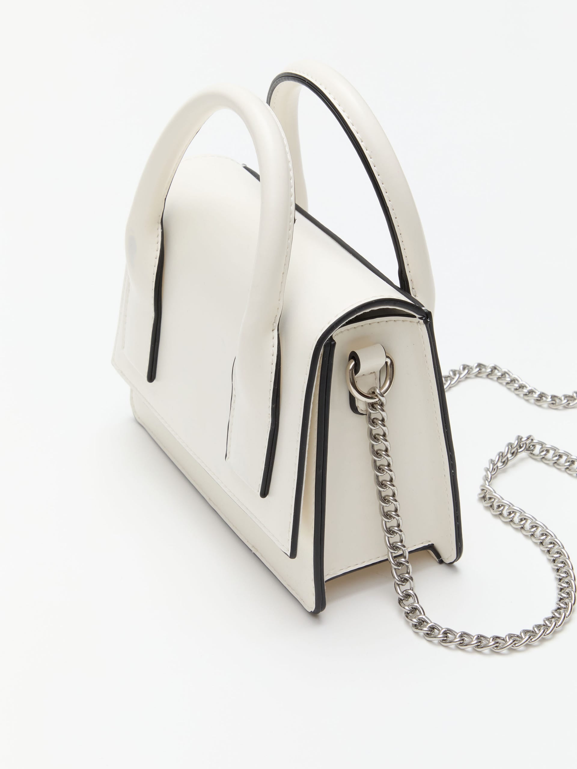 Bolsa Doble Mini con Asa Blanca