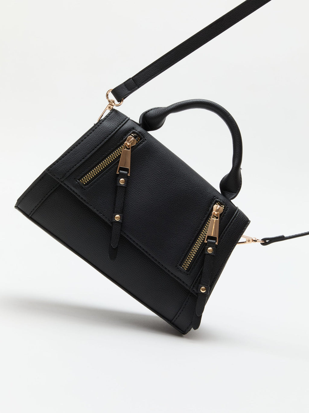 Bolsa con Doble Cierre Frontal Negra