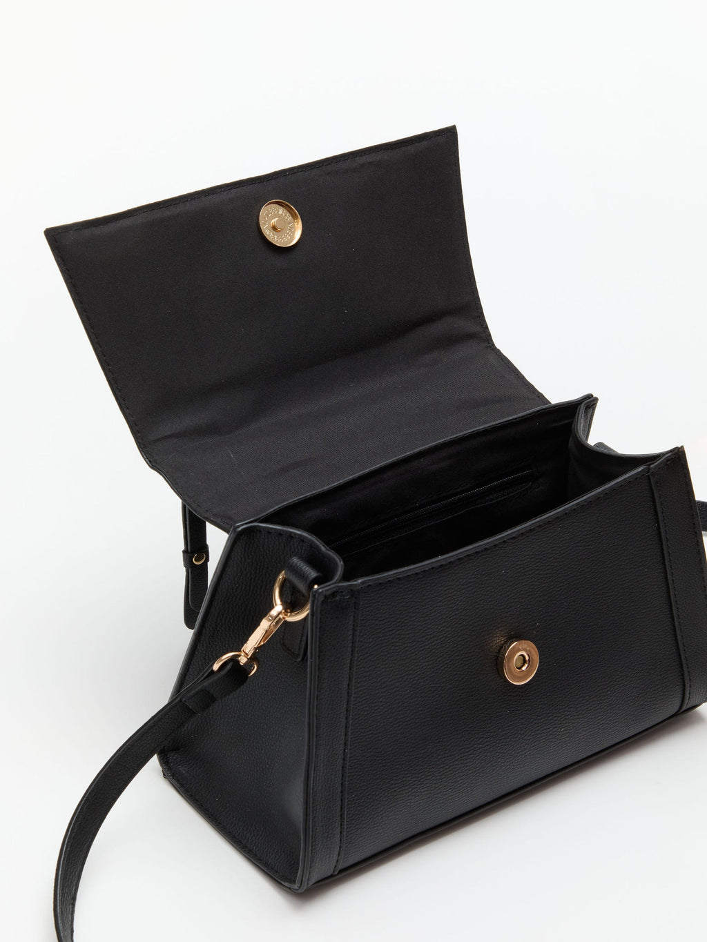 Bolsa con Doble Cierre Frontal Negra