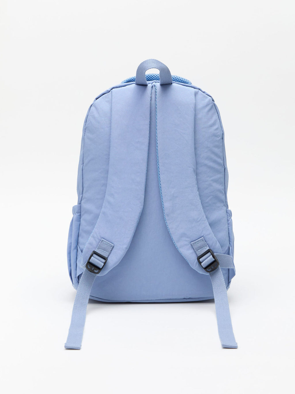 Mochila con Múltiples Cierres Azul Claro