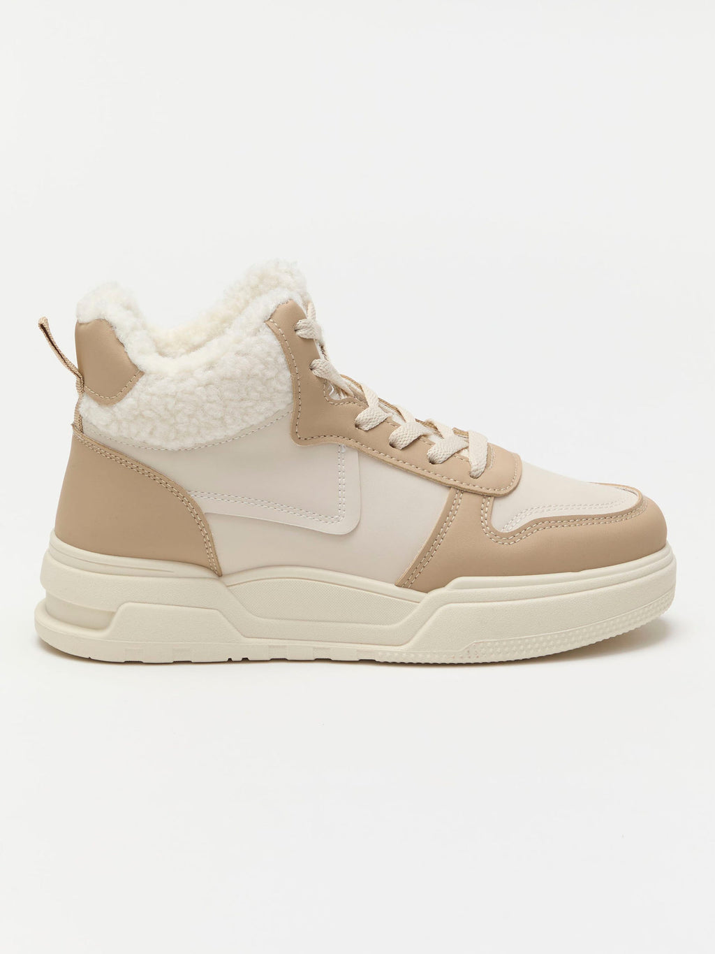 Tenis Bota para Mujer Beige