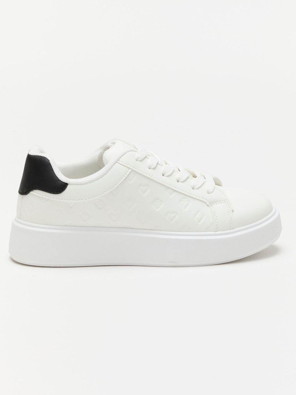 Tenis para Mujer con Grabado Blanco